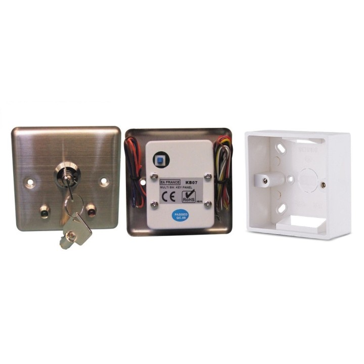 Control box + lock has 2 keys stop running metal box alarm automation domotics