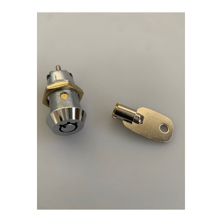 Electric lock with 2 round key, 3 positions for mc42 mc62 theft alarm control panel