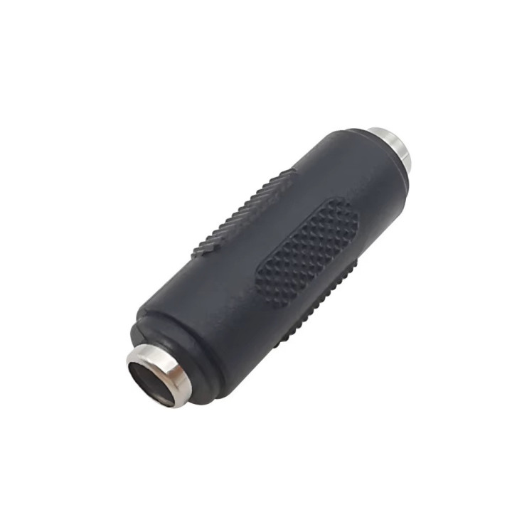 Adattatore di alimentazione da 5,5 mm x 2,1 mm femmina a 2,1 mm femmina, adattatore jack femmina-femmina per CCTV