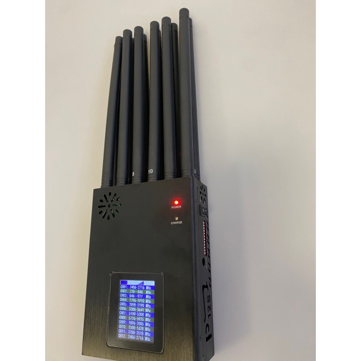 copy of jammer 12 antennas blocker 2G 3G 4G 5G WiFi 2.4G 5.8G gps vhf lojack 5G3.5G/3.7G CDMA/GSM LORA DCS/PCS WIFI2.4G/4G2300