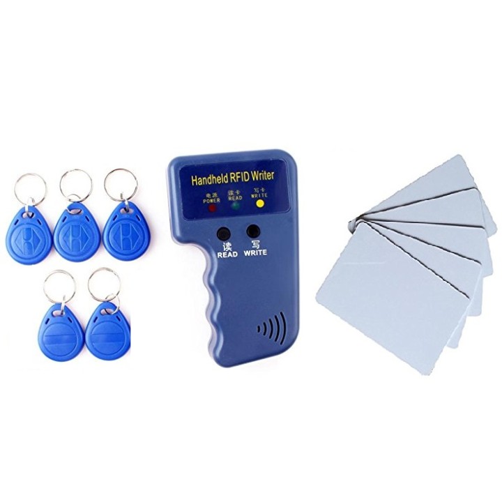 Copiadora duplicadora em4100 em4305 T5577 programador tarjeta 5 tag RFID 125 KHz + 5 tarjetas eclats antivols - 1