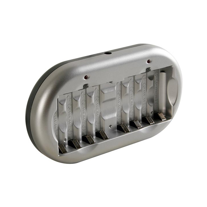 Cargador nimh nicd para baterías aa o aaa conector ac y conector mechero