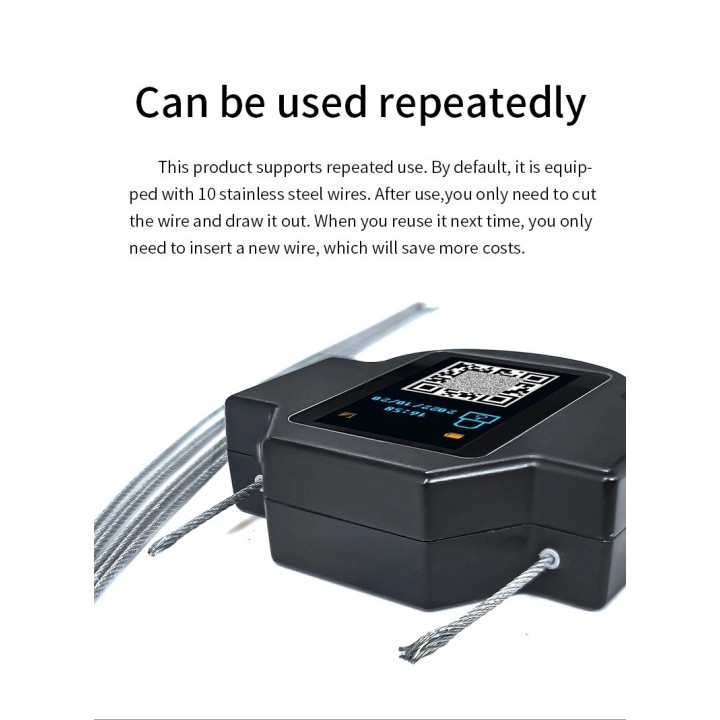 4G Smart Lock for Trucks, Containers, and Cars, Real-Time Tracking, Remote Control, and RFID