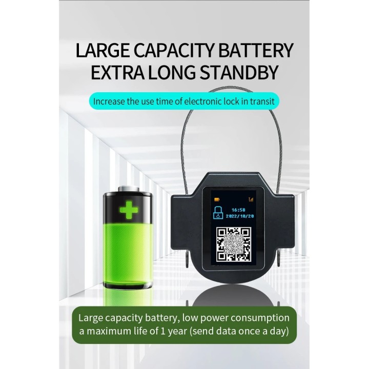Smart Lock 4G GSM GPS ZC-S32 Tracker per camion, container, auto, controllo remoto in tempo reale