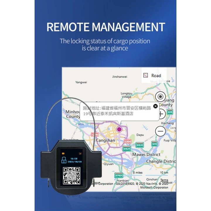 Smart Vorhängeschloss 4G gsm GPS zc-s32 Lkw Tracker Container Auto Echtzeit Fernbedienung