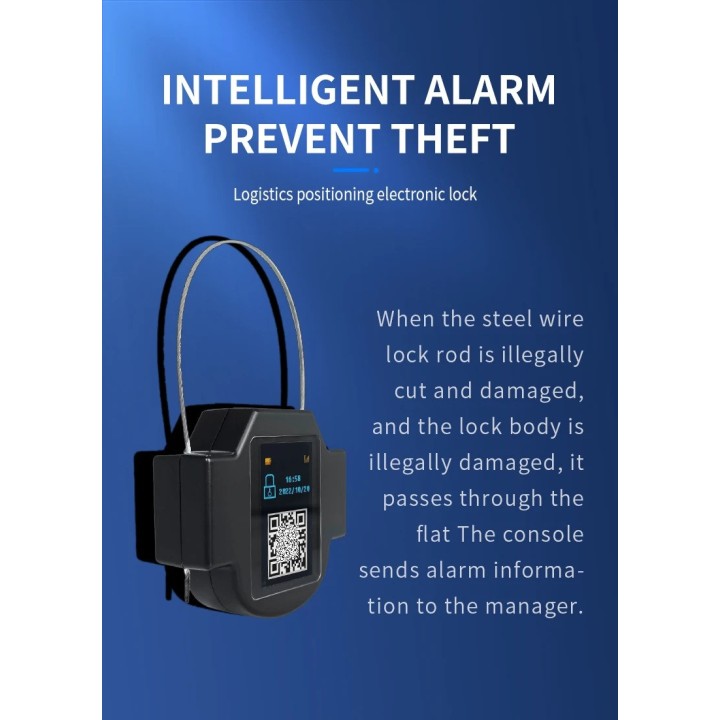 Cadenas Intelligent 4G gsm zc-s32 Camion Traqueur GPS Conteneur Voiture en Temps Réel Télécommande