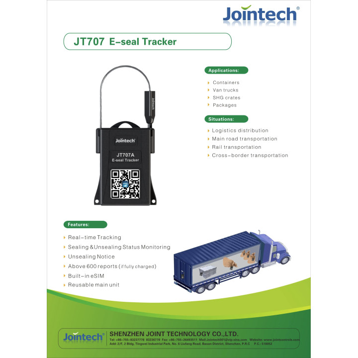 Cadenas verrou traqueur suivi gps Temps Réel Camion serrure de porte Conteneur et Voiture JT707