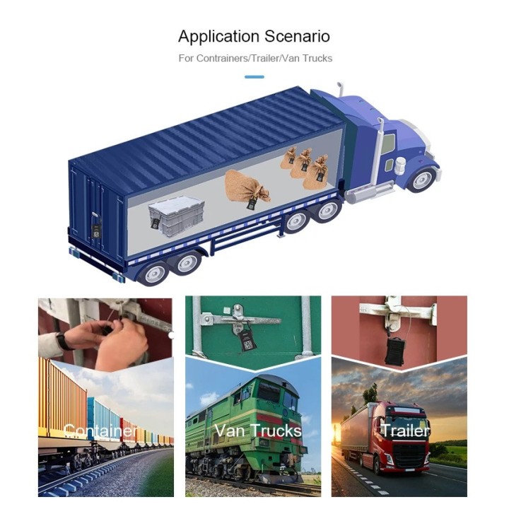 JT707 Real-Time GPS Tracking Padlock for Truck, Container, and Car Door Lock