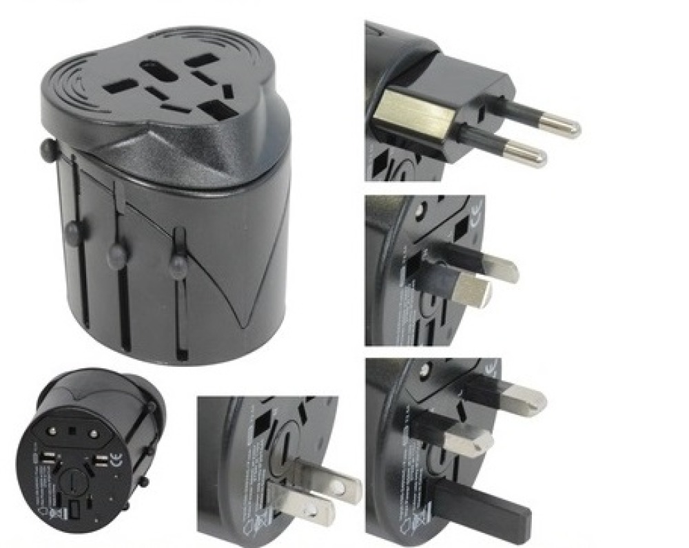 Adaptador enchufe electrico viaje 150 pais europa america usa gran bretana uk australia jr international - 3