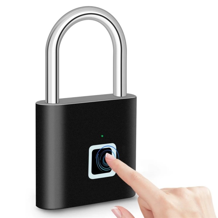Serrure empreintes digitale cadenas intelligent antivol Portable étanche déverrouillage 0,2 secondes