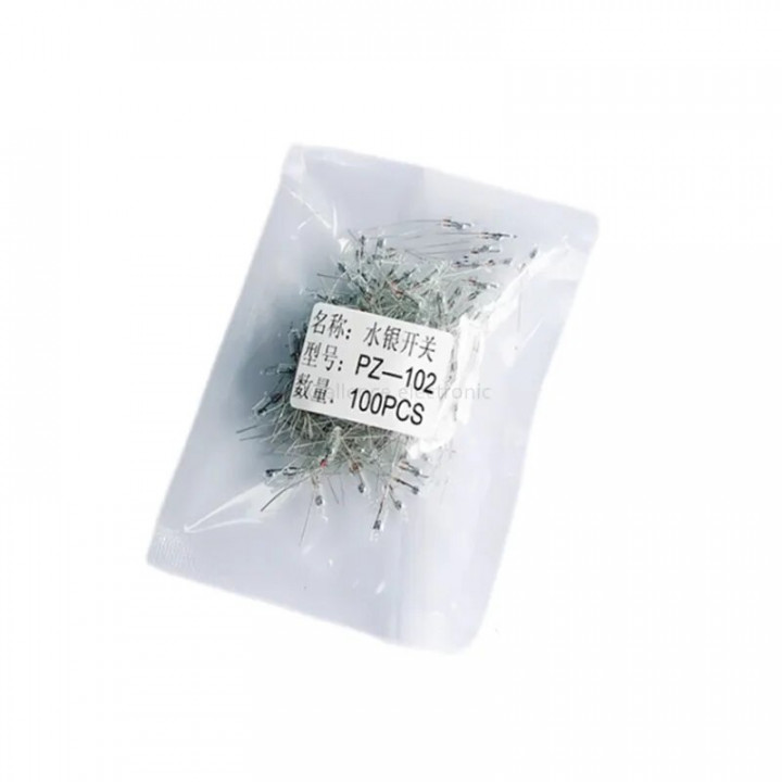 Capteur d'inclinaison mercure commutateur capteur de vibration d'angle unidirectionnel 5mm PZ-102
