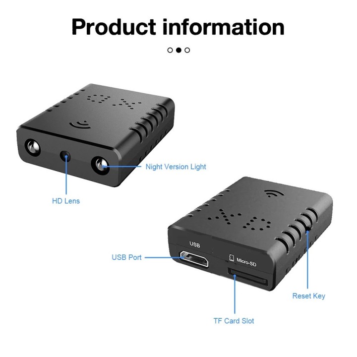 Diskrete WLAN-Kamera 4K Full HD 1080P Camcorder IR-CUT-Videorecorder Bewegungserkennung