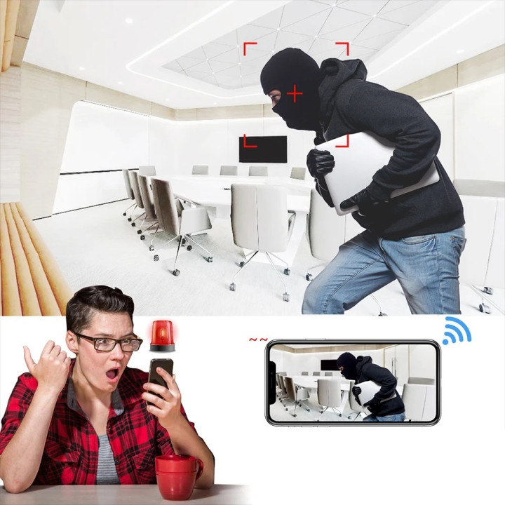 caméra Wifi discrete Caméscope 4K Full HD 1080P Enregistreur vidéo IR-CUT détection de mouvement