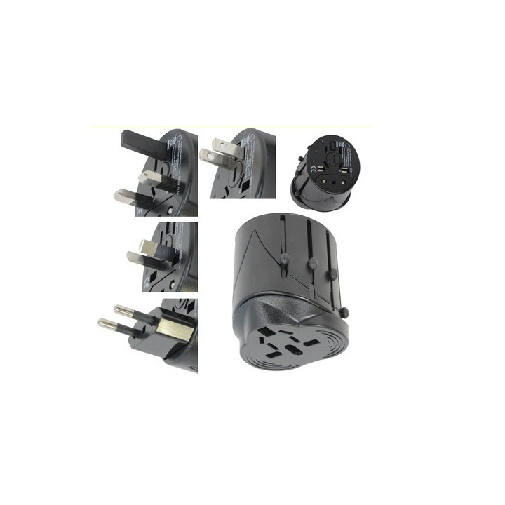 Adattatore presa elettrica viaggio 150 paesi europa america usa gran bretagna uk australia jr international - 2