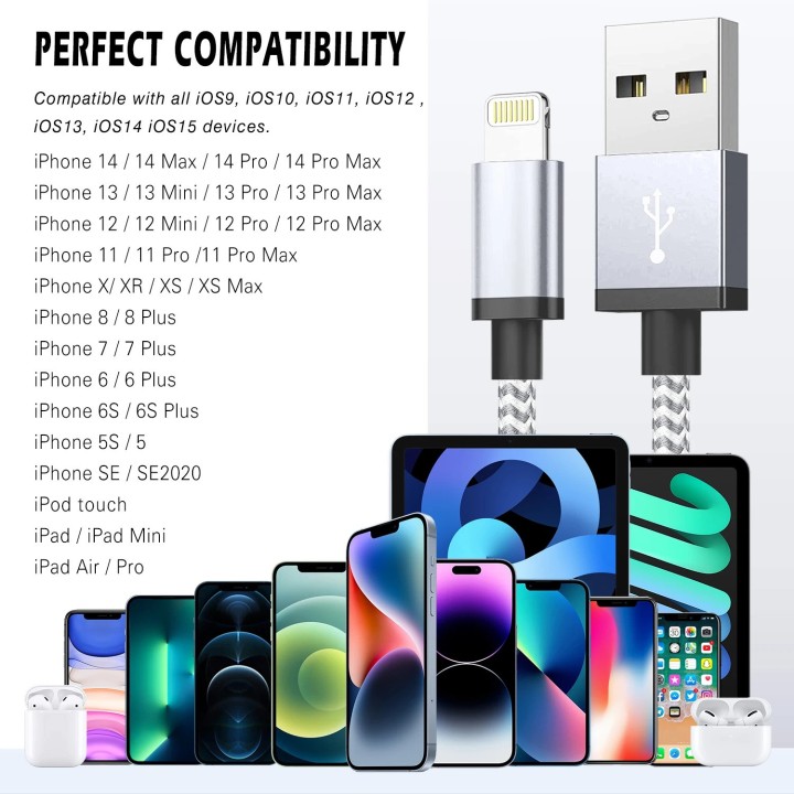 USB de carga rápida micro usb cable  3.1 micro cargador de cable de datos para iphone11