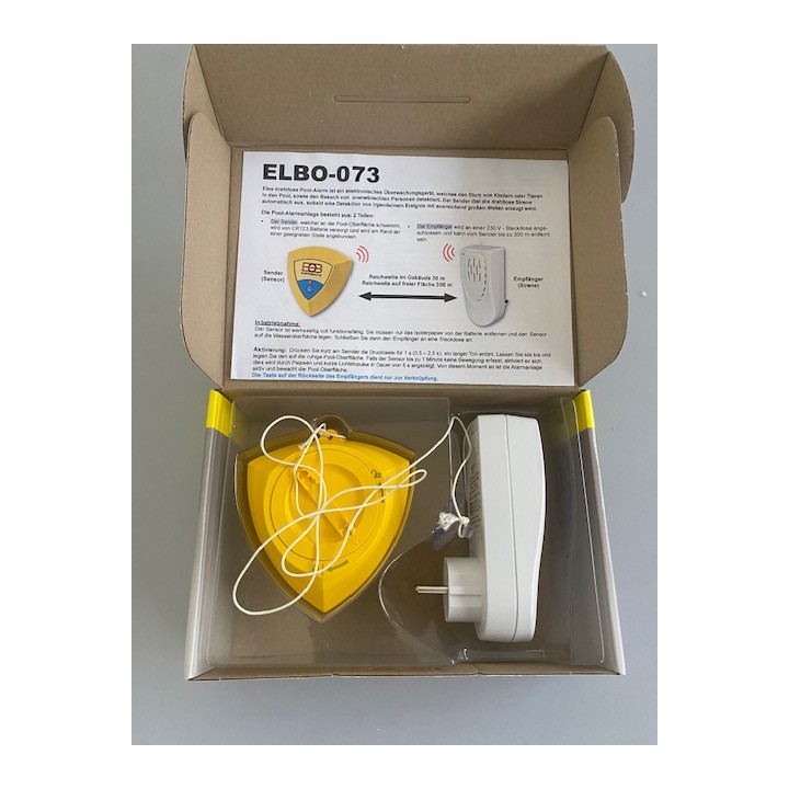 ELBO-073 wireless swimming pool alarm electronic monitoring device detects water movement