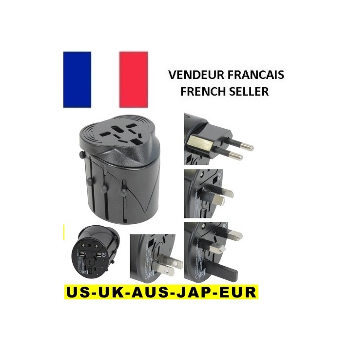 Universal electric outlet adapter 150 countries europe travel travel11 hq-usa uk japan swiss jr international - 2