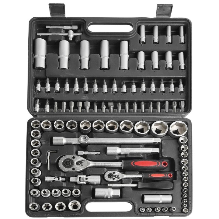 Set di chiavi a bussola strumenti per riparazione auto set di chiavi a cricchetto punte per cacciavite
