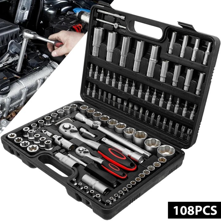 Socket Wrench Set Auto Repair Tools Ratchet Wrench Set Bits