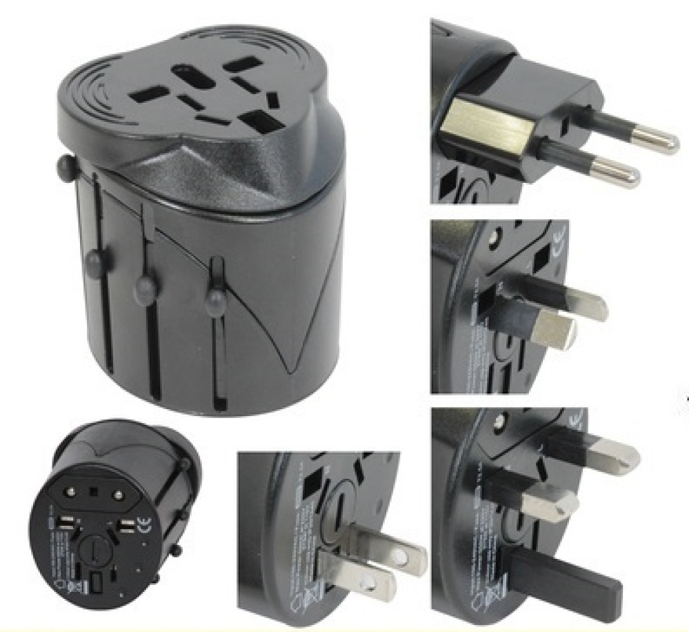 Universal electric outlet adapter 150 countries europe travel travel11 hq-usa uk japan swiss jr international - 2