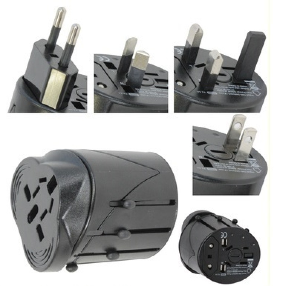 Universal electric outlet adapter 150 countries europe travel travel11 hq-usa uk japan swiss ansmann - 2