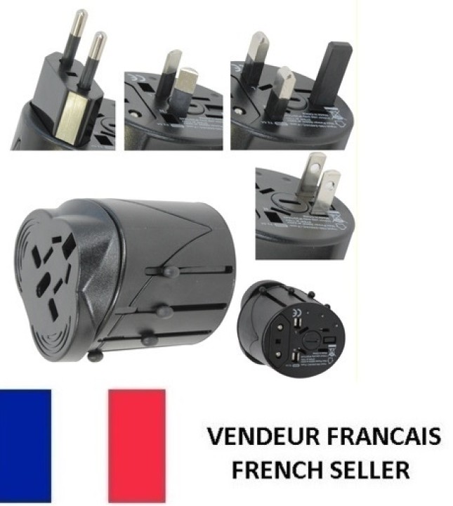 Adaptador enchufe electrico viaje 150 pais europa america usa gran bretana uk australia ansmann - 1