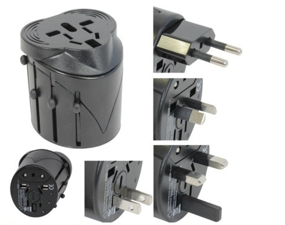 Adattatore presa elettrica viaggio 150 paesi europa america usa gran bretagna uk australia jr international - 2