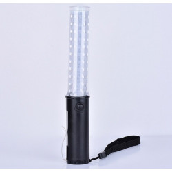 Baton lumineux led rouge + batterie rechargeable + chargeur 220v 5v support magnetique