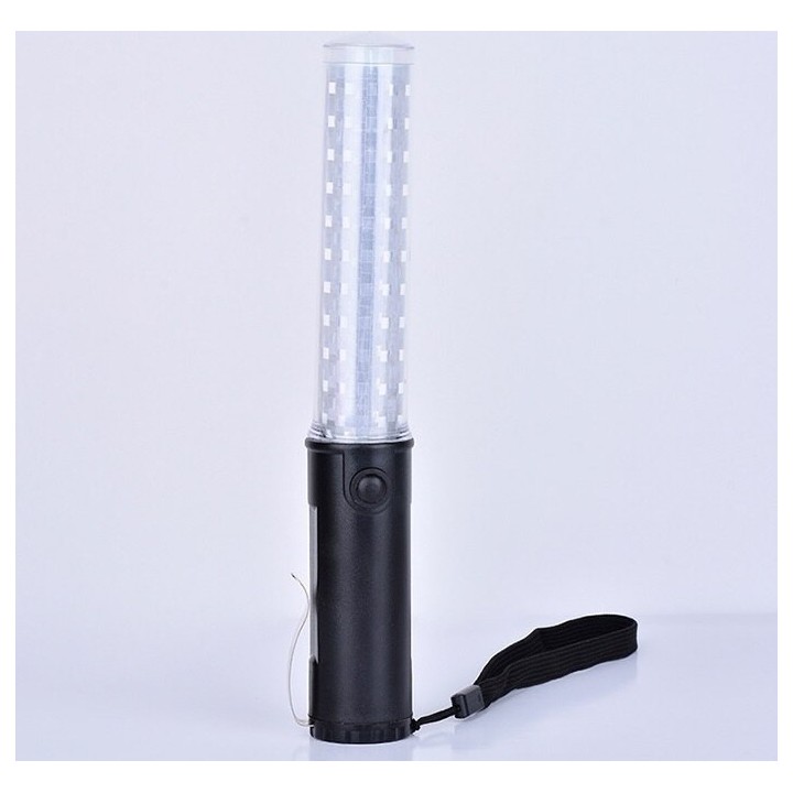 Baton lumineux led rouge + batterie rechargeable + chargeur 220v 5v support magnetique
