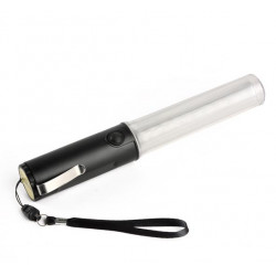 Baton lumineux led rouge + batterie rechargeable + chargeur 220v 5v support magnetique