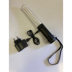 Baton lumineux led rouge + batterie rechargeable + chargeur 220v 5v support magnetique