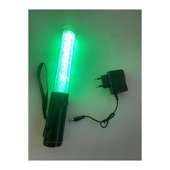 Baton lumineux 26cm led blanc + batterie rechargeable + chargeur 220v 5v support magnetique