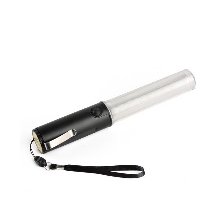 Luminous baton 26cm led white + rechargeable battery + charger 220v 5v magnetic support