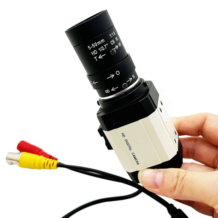Caméra sécurité vidéo domestique analogique couleur 1200TVL avec objectif Zoom Varifocal 5-50mm