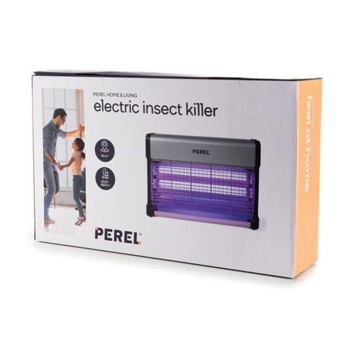 Insetticida elettrico con lampada UV blu per zanzare, mosche e vespe GIK08N1