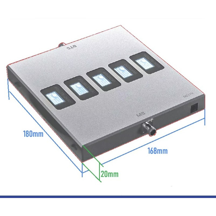 5-Band LTE Cellular Amplifier B20 B8 B7 B3 B1 800 900 1800 2100 2600Mhz GSM DCS WCDMA