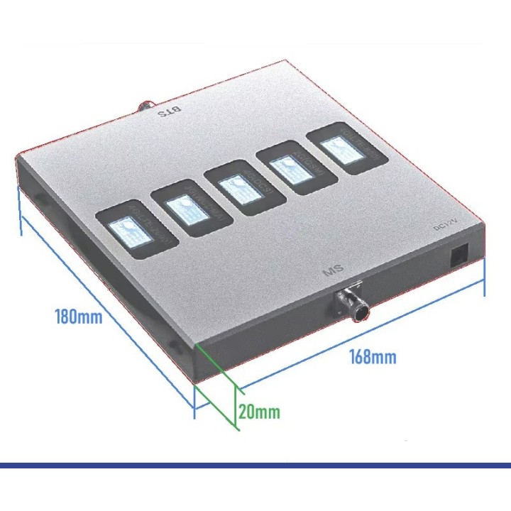 Amplificateur cellulaire 5 bandes LTE B20 B8 B7 B3 B1 800 900 1800 2100 2600Mhz GSM DCS WCDMA