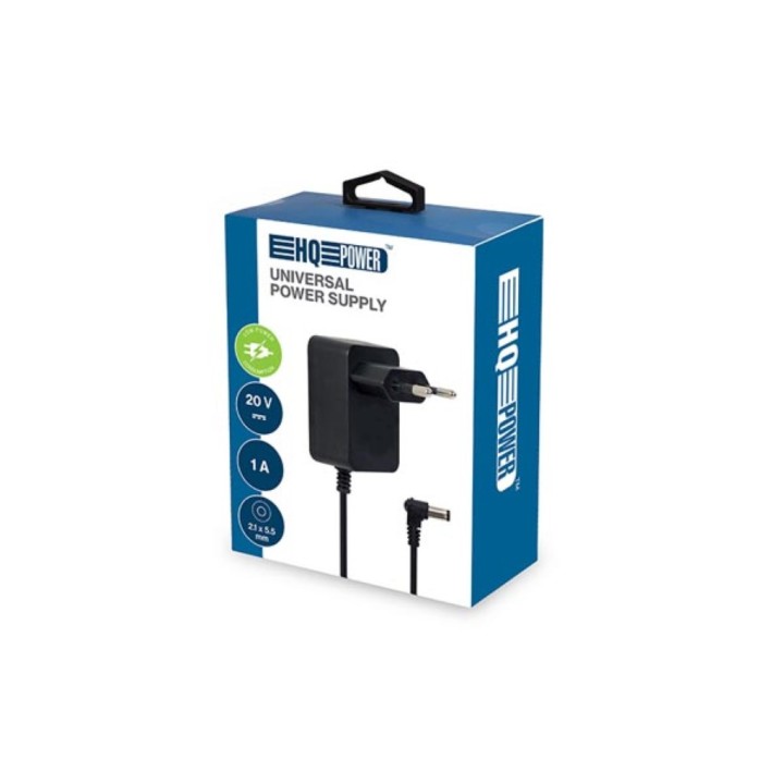 Adaptador universal 220 V, 20 V CC, 1 A, 20 W, cable con conector CC de 5,5 x 2,1 mm PSS6E2010