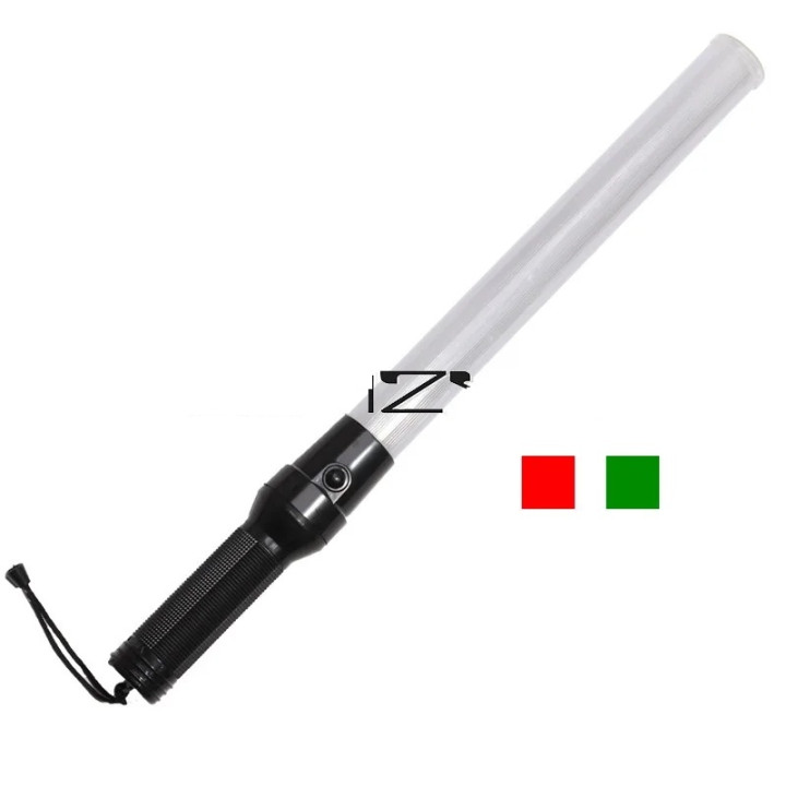 baton lumineux signalisation led rouge vert police route circulation voiture automobile