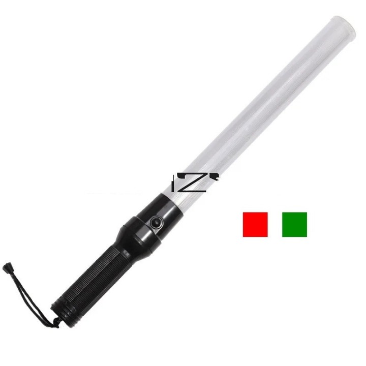 baton lumineux signalisation led rouge vert police route circulation voiture automobile