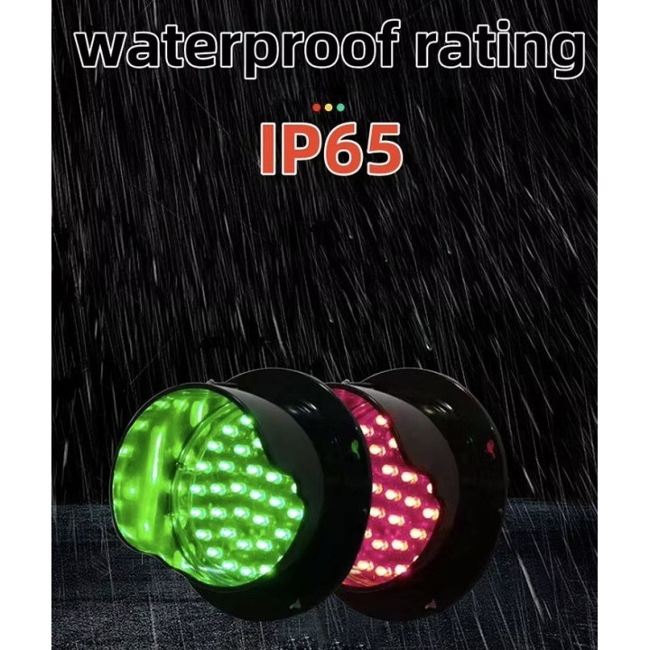 Custom LED Traffic Light, Red LED Signal Module, DC 12V, 100m