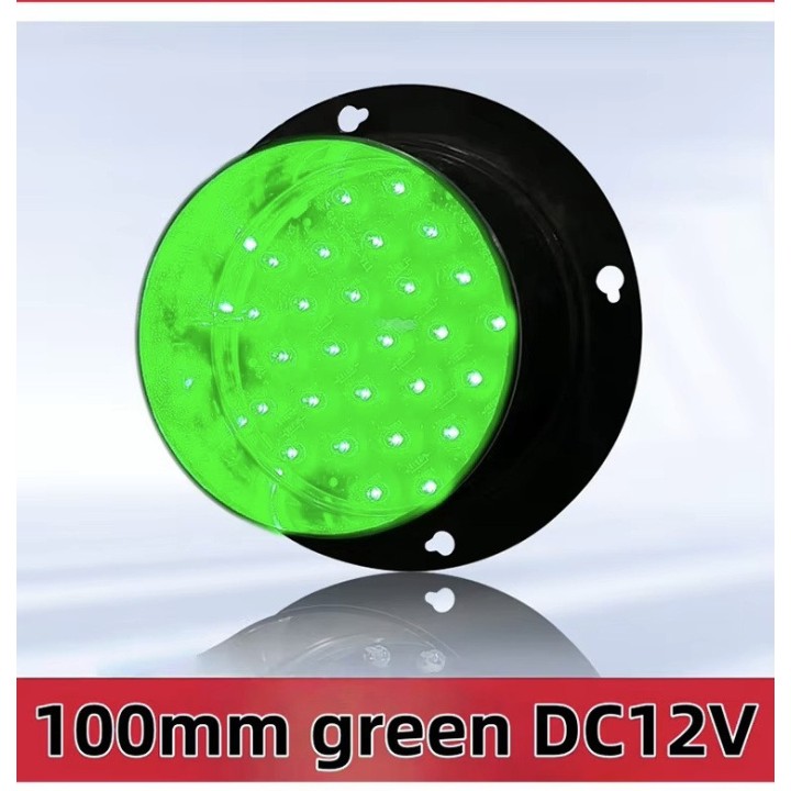 Lampe de feu de circulation LED personnalisée vert Module de Signal LED DC 12V 100mm