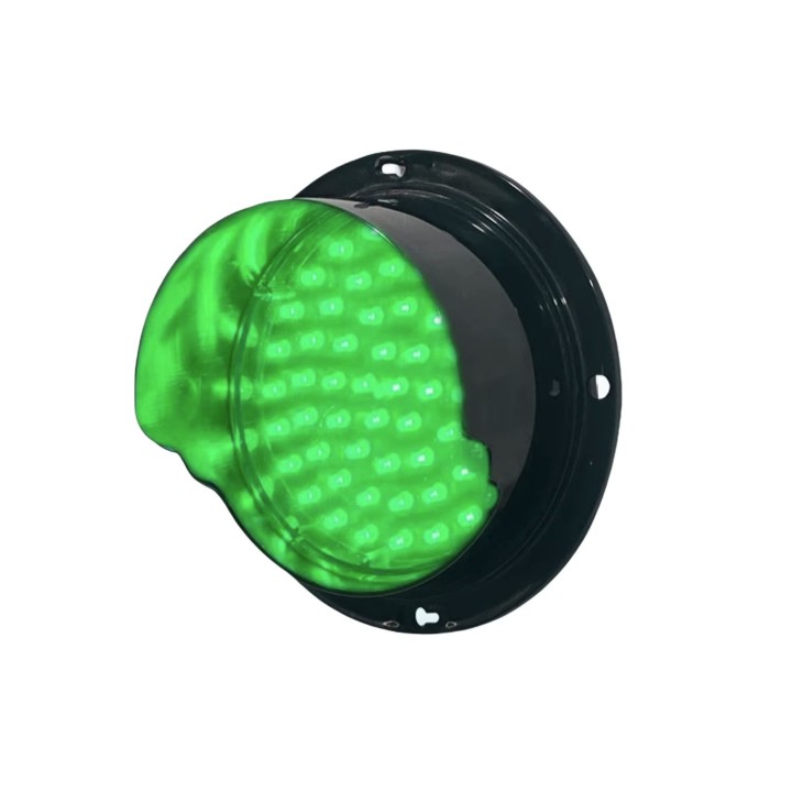 Lampe de feu de circulation LED personnalisée vert Module de Signal LED DC 12V 100mm