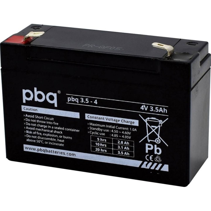 4v 3.5AH Rechargeable Battery for Central DOMONIAL pmi8fr-std-7