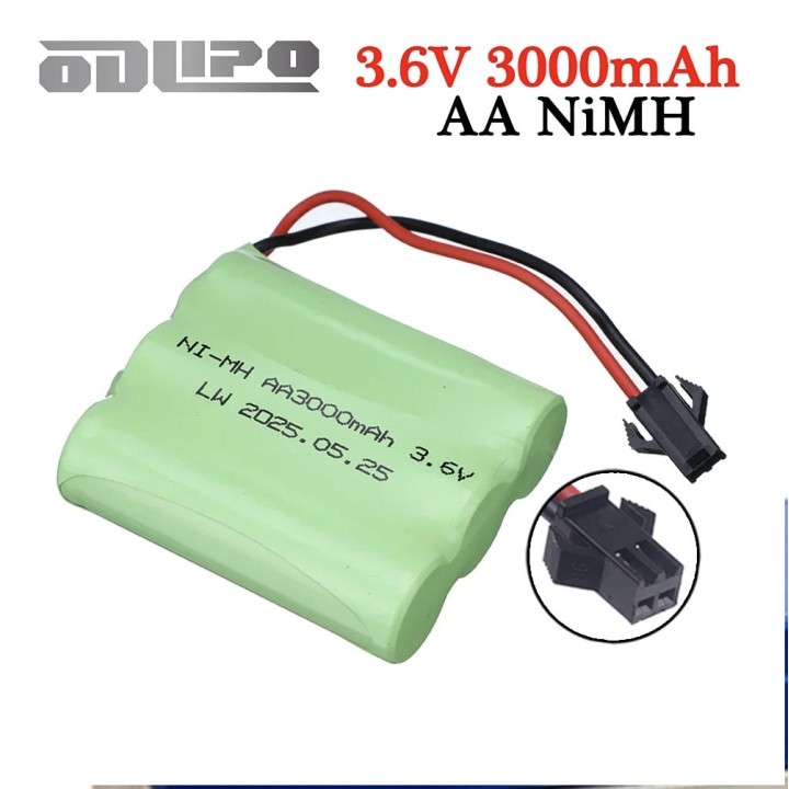 Batería recargable 3.6v 3000mah NiMH AA 3.6v 700mah 1000mah 1500mah 2000mah 2500mah Barco
