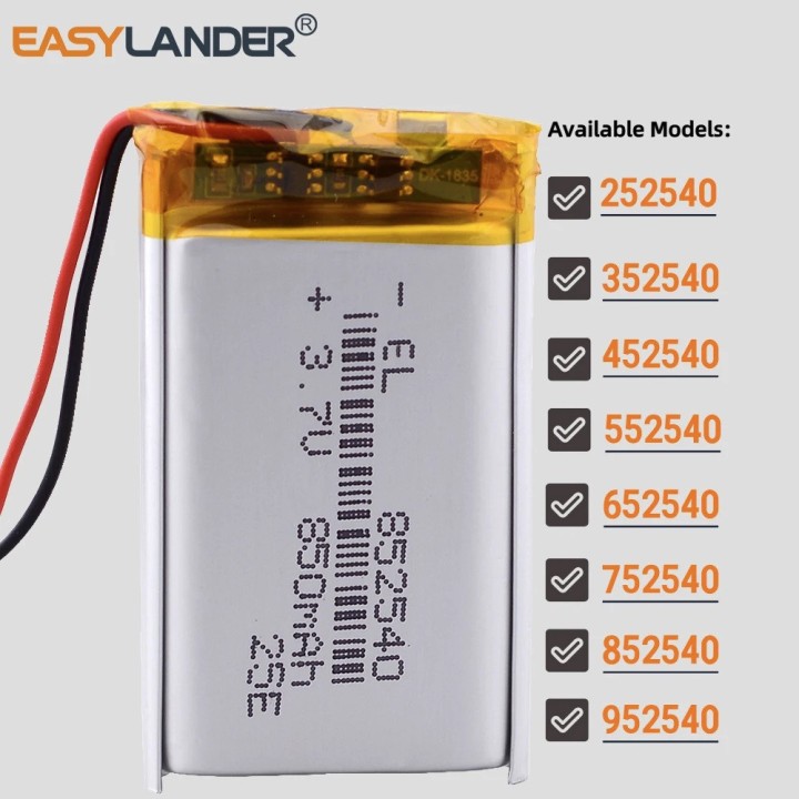 3.7v 850mah li polymer batteria per palm m500 m505 m515