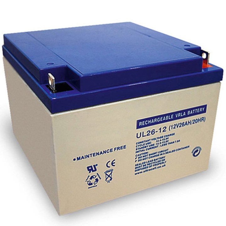 Batterie accu gel rechargeable F3 12v 26a 26ah ul26 12 mk powered es26-12 plomb 24ah wp24 12