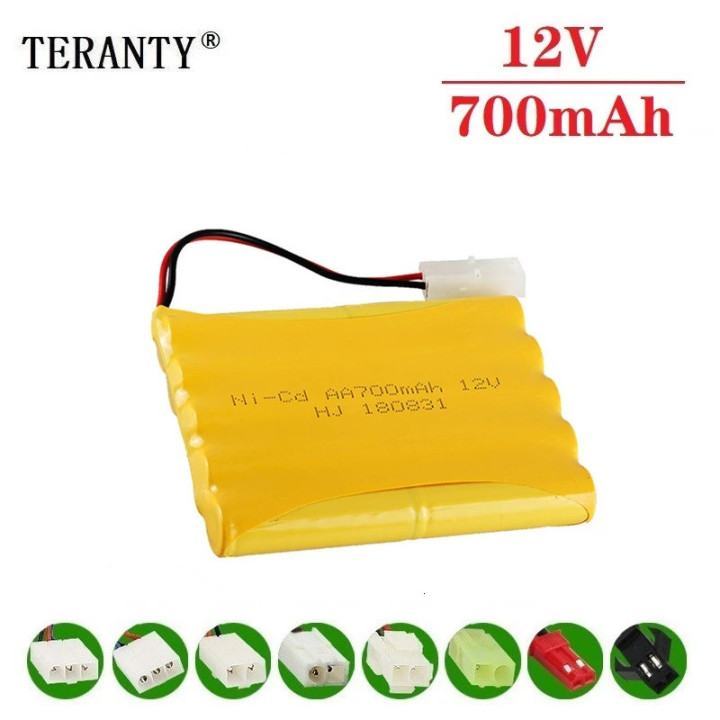 12 v 700 mah NiCD Akku Für Rc spielzeugauto Tanks Züge Roboter Boot Gun Ni-CD AA