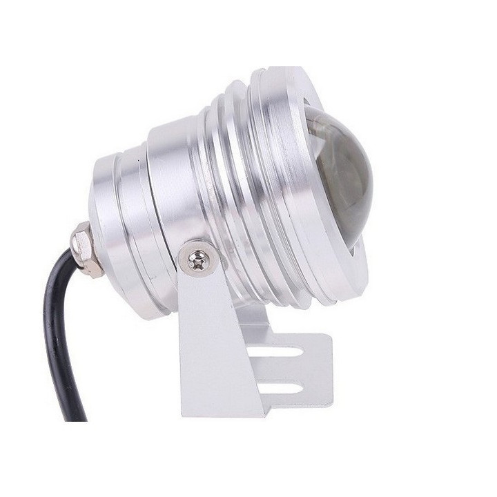 Waterproof led projector 10w red green blue rgb with remote 750lm 12v outdoor ip67 jr international - 1