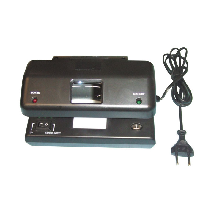 Detector billetes falsos 220vca + lupa detecciones billetes falsos seguridad bancaria md 328v detector falsa moneda jr internati